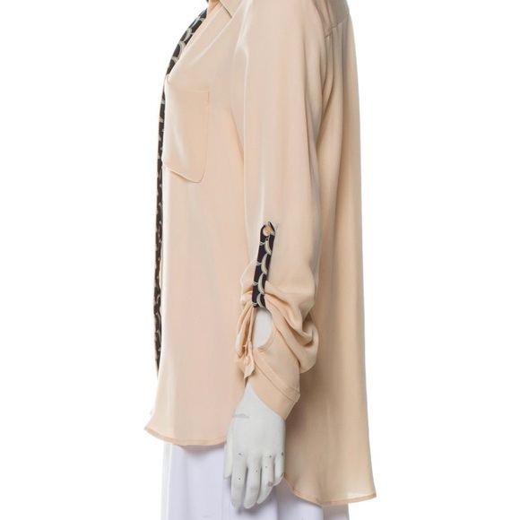 DVF Silk collared top - Picture 2 of 3